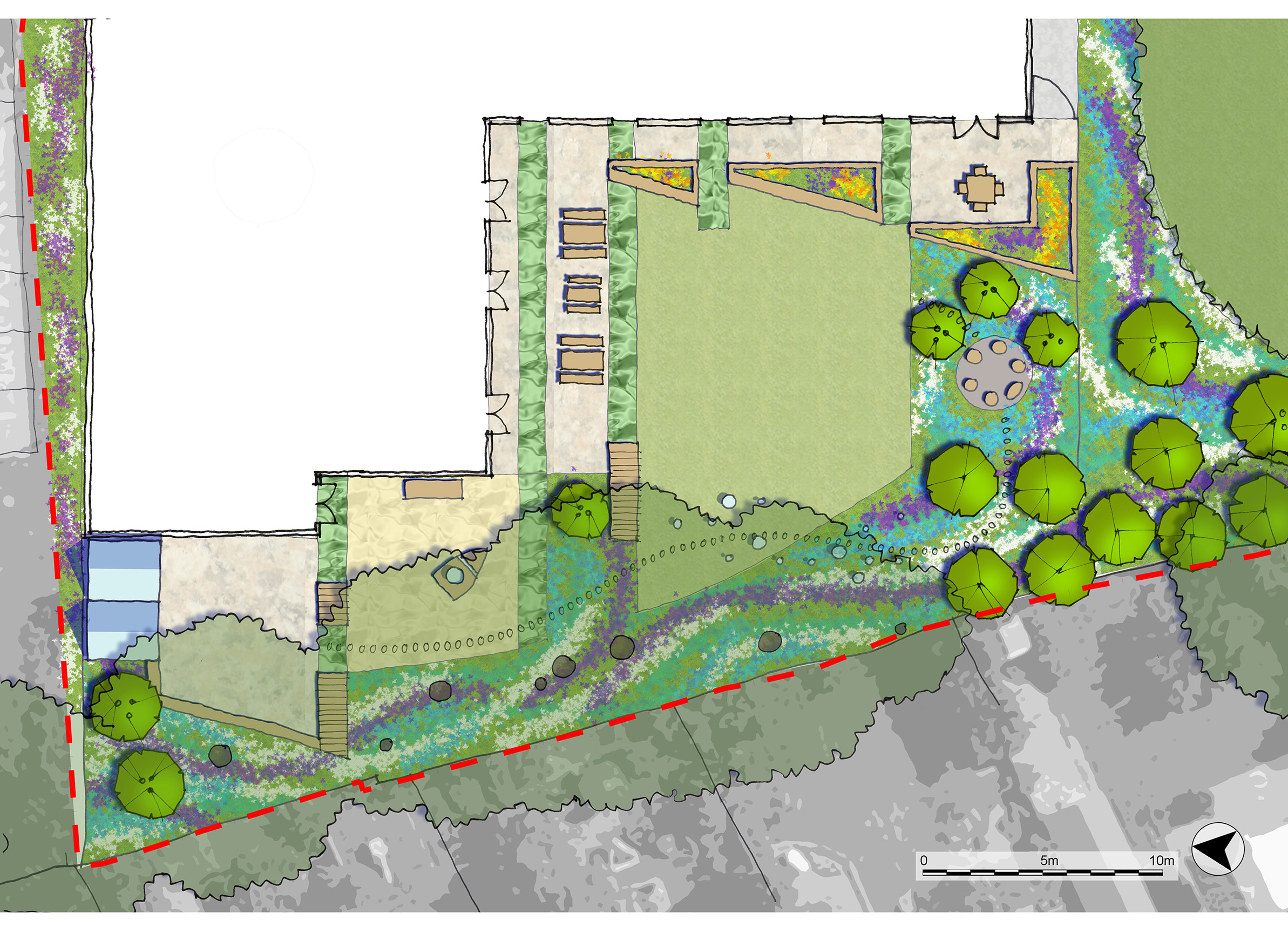 Plan of children's hospital garden
